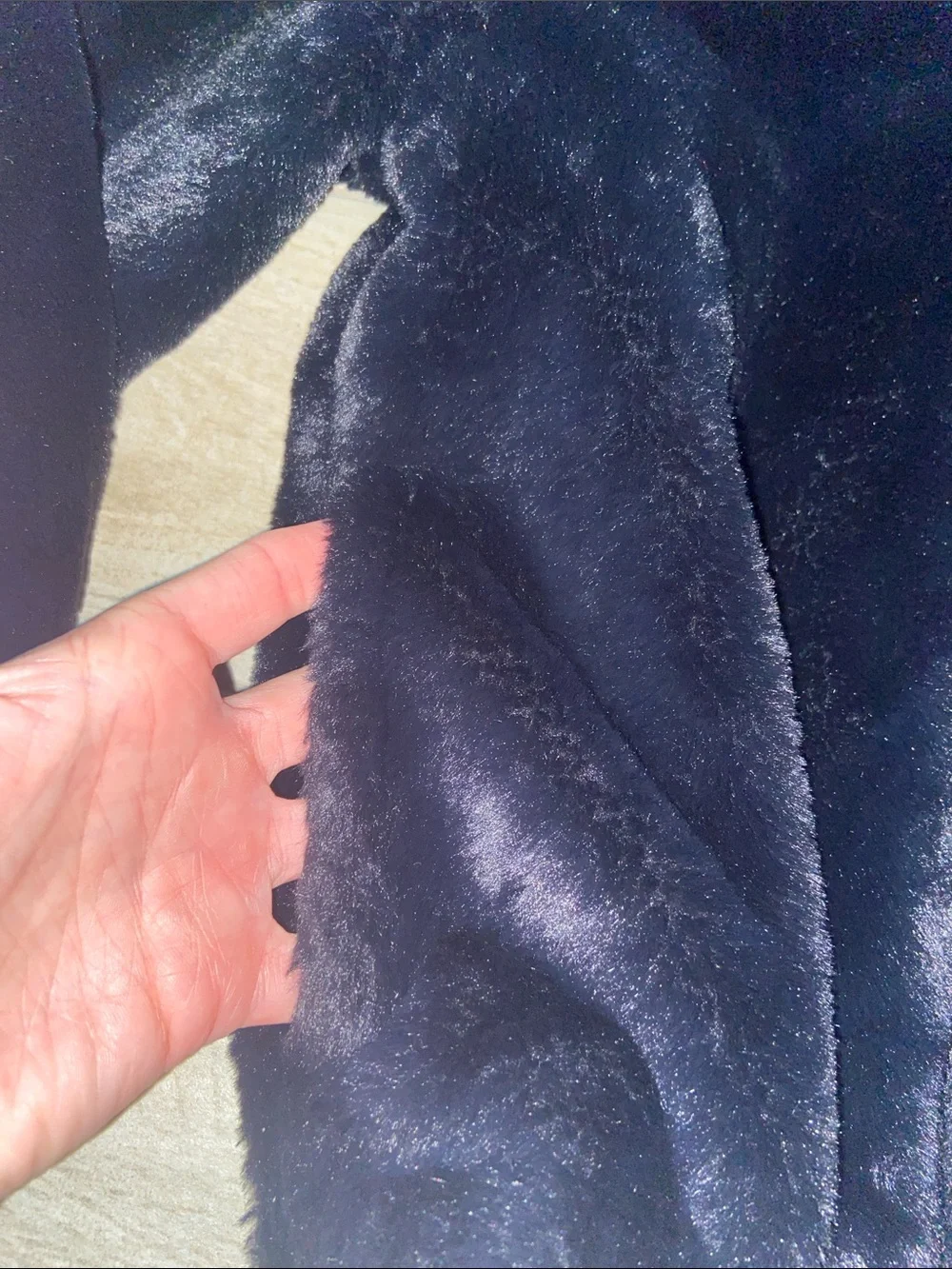 Old Navy Girls Black Faux Fur Hooded Zip-Up Winter Fuzzy Jacket Small (6-7)